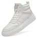 Large Size First-layer Men's Shoes Men's Mid-top Board Shoes Male Students Sports Casual Shoes_vogvips.com