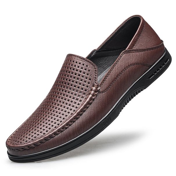 Doudou Shoes Men's Soft Sole Soft Surface Leather Shoes Casual Leather Shoes Men's Shoes Single Shoes Men_vogvips.com
