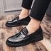 Glide 2024 Spring Thick-Soled Height-Increasing New Business Men's Slip-On Fashion Polished Color Cross-Border Large Size_vogvips.com