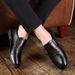 Suitable For All Seasons Autumn Winter Leather For Young Men New Hidden Height Increase Fashion Casual Business Slip-On Lazy Shoes_vogvips.com