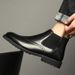 Vintage Martin Bullock High Top Carved Men's Casual Leather Shoes Platform Leather Boots_vogvips.com