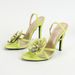 Women's Three-dimensional Floral Decorative Back Ankle Strap Round Toe Stiletto Sandals Fashion Party Heels_vogvips.com