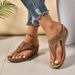 Slope Heeled Sandals, New Size 43, Clip Toe Trailer Women's Shoes, 2025 Beach Shoes_vogvips.com