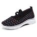 Women's Spring New Color Blocked Women's Casual Single Breathable Soft Sole Comfortable Mom Shoes Batch_vogvips.com
