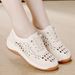 Leather Hollow Out Slip-On Women's Summer New Sle Breathable Anti-Odor Casual Oes Ultra Soft Non-Tiring Sandals_vogvips.com