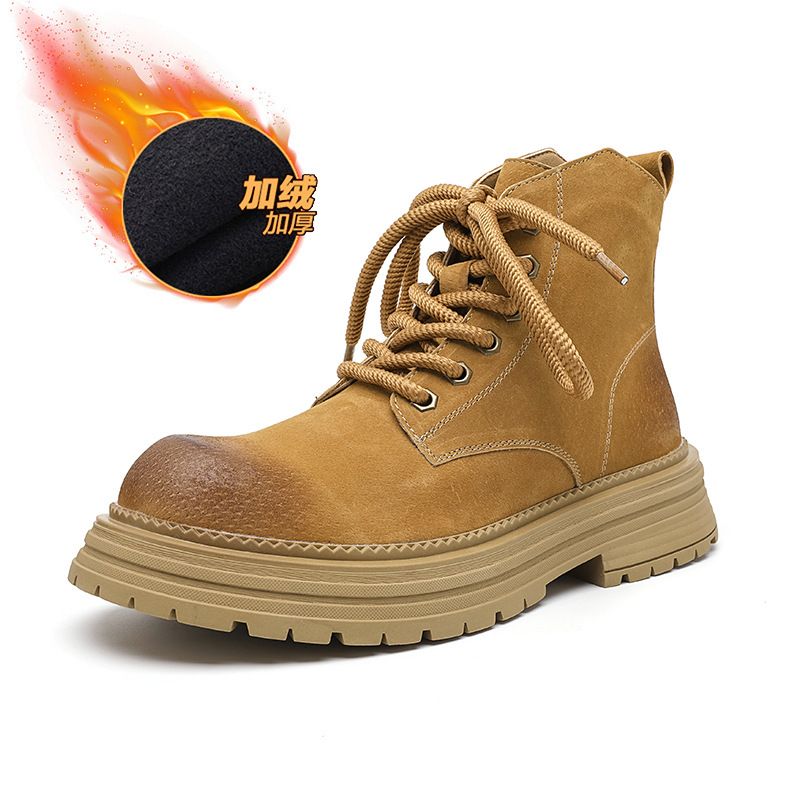 Martin Boots Men's Shoes Men's Shoes Tooling Retro Tooling Rhubarb Boots Short Boots_vogvips.com