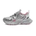 Women's Silver Pink Chunky Sneakers Metallic Mesh Platform Dad Height Increasing Wear Resistant Versatile Lightweight_vogvips.com
