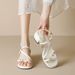 Weiwei Girl 367-1 One-Strap Roman Sandals Women, Perfect For Summer Outfits With Dresses, Comfortable High Heels_vogvips.com