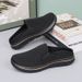 Summer Men Half Slippers Slip On Shoes Women Mesh Breathable Soft Comfortable Loafers Big Size 47 48 Zapatillas Hombre_vogvips.com