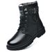 European Warm Series Martin Winter Genuine Leather Wool High-top Cotton Shoes Fleece-lined Warm Snow Middle-aged And Elderly Men's Boots_vogvips.com