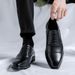 Three Joint Handmade Business Formal Leather Shoes, Men's Pointed High Brown British Groom's Wedding Shoes 8041-R_vogvips.com
