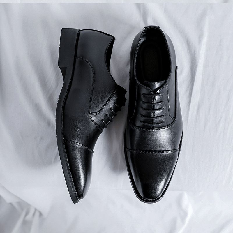 Three Joint Handmade Business Formal Leather Shoes, Men's Pointed High Brown British Groom's Wedding Shoes 8041-R_vogvips.com