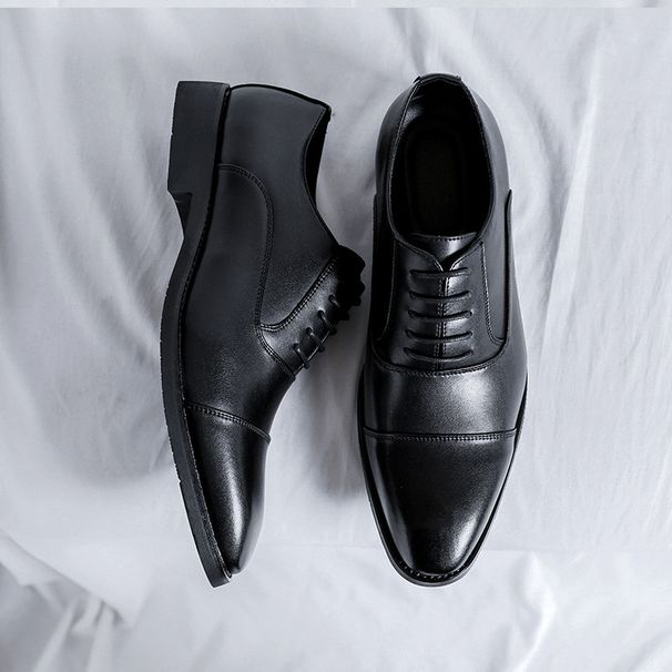 Three Joint Handmade Business Formal Leather Shoes, Men's Pointed High Brown British Groom's Wedding Shoes 8041-R_vogvips.com
