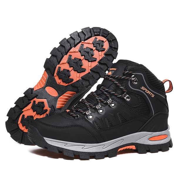 Outdoor Waterproof Hiking Boots Men's Women's Spring And Autumn Hiking Wear-resistant Mountain Sports Boots Hunting Sports Shoes_vogvips.com