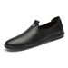 Crocodile Pattern Shoes Men's Thin Light Leather Shoes Soft Leather Soles Small Leather Shoes Lazy Gouging Men's Shoes_vogvips.com