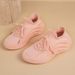 Women's Fly-knit Mesh Sneakers 2026 Spring And Autumn New Sock Shoes, Lightweight, Niche, Thick-soled, Casual,_vogvips.com