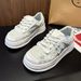 Fashionable And Versatile Star White For Women 2025 New Comfortable Thick Soled Sports Shoes, Height Increasing, Niche_vogvips.com