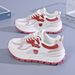 Women's Dad Sneakers 2025 Summer New Breathable Mesh Korean Style Versatile Thick-Soled Casual Running Sports Shoes_vogvips.com
