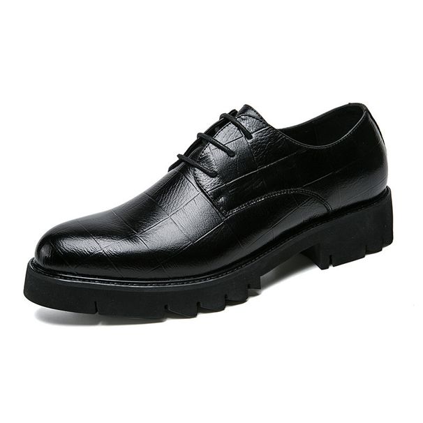 Round Toe Business Formal European Style Men's Leather Shoes_vogvips.com
