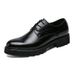 Round Toe Business Formal European Style Men's Leather Shoes_vogvips.com
