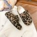 Retro Small Leopard Print Furry For Women 2025 Winter Round Toe Daily Warm Thick Sole Shoes S18_vogvips.com