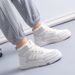 Thick Soled Velvet High Top For Winter, Children's New Trendy Women's, Warm And Thick, Versatile Casual Board_vogvips.com