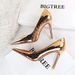 Women's Elegant Pointed Toe High Heel Pumps With Metallic Stone Texture - Perfect For Evening Parties Special Occasions Pointed Toe Shoes_vogvips.com