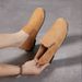 Women’s Shoes Niche Light Luxury New Women's Shoes Retro Single Shoes Low Top First Layer Cowhide Mule Loafers_vogvips.com