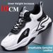 Men's Breathable Running Oes Summer Invisible Insole Heightening 0cm Leather Surface Waterproof Sport Oes O Absorpti..._vogvips.com