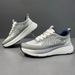 Spring And Summer New Fly Woven Sports Shoes, Breathable Mesh Fabric, Soft Sole, Shock-Absorbing, Lightweight Running_vogvips.com