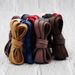 Cotton waxed shoelaces 0.8cm wide suitable for small white shoes canvas shoes leisure sports Shoe wax strap_vogvips.com