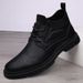 European Warm Series 2021 Autumn Martin British High Mid Top Casual Leather Shoes Work Men's Korean Style Trendy Short Boots_vogvips.com