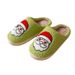 New Christmas Tree Cotton For Couples, Autumn And Winter Indoor Soft Sole Warm Fleece Parent-Child Slippers_vogvips.com