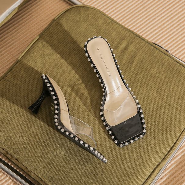 7301 Sheepskin Square-Toed Slippers Women, Summer 2026 New Transparent Strap High Heels For Outdoor Wear_vogvips.com