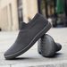 Wholesale Foreign Trade Couple's Wide-toed Fly-knit Sneakers, Slip-on Sock And Women, Widened Flat-soled Travel Shoes_vogvips.com