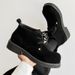 Martin Boots Japanese Retro Cow Velvet Big Head Derby Shoes Men's Tooling Boots Short Boots_vogvips.com