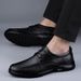 Men's Leather Casual Shoes Loafers Soft Sole Soft Surface Dad Shoes Lace-up Men's Shoes Single Shoes_vogvips.com