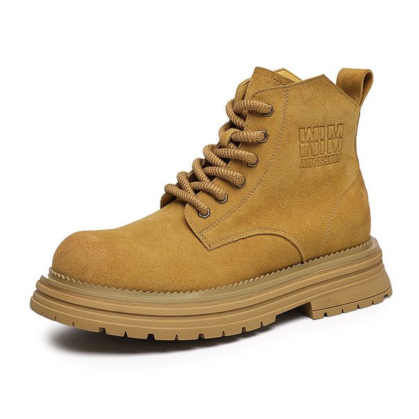 Men's Thick-soled Heightening Retro Anti-velvet Martin Boots Wear-resistant Medium-top Desert Tooling Boots_vogvips.com