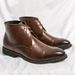 Men's Stylish High-Top Pointed Toe Dress Boots - Faux Leather Oxford Shoes For Business & Casual Wear (Black/Brown)_vogvips.com