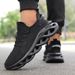 Summer Men Casual Sports Runnins Breathable Lightweight Sneakers Outdoor Mesh Black Athletic Jogging Tennis_vogvips.com