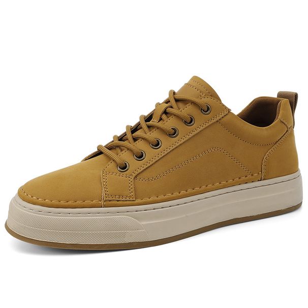 Men's Shoes Invisible Heightening Shoes Platform Inner Heightening Shoes British Sports Shoes Casual Board Shoes_vogvips.com