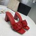 23 Spring/Summer New European And American Style Versatile Chunky Mules For Outdoor Wear, Cowhide High Heel Open-Toe_vogvips.com