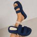 Summer Women's Platform Wedge Sandals plus Size Denim Cross Strap Shoes_vogvips.com