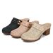 High Sandals, Slippers, Women's Bag Top, Thick Heeled Mueller's Mother's Shoes_vogvips.com