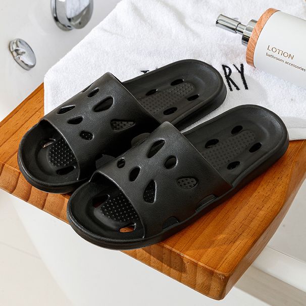 Slippers Men Bathroom Water Leaky Slippers Summer Women Home Couples Non-slip Indoor Home Waterproof Sandals Super Light_vogvips.com