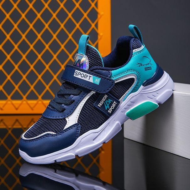 2026 Sports Athletic Boys, Leather And Mesh For Older Children, Casual Children's Shoes, Boys' Running Shoes_vogvips.com