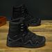 European Warm Series Men's High-top Martin Boots For Work, Outdoor Training, Hiking, Breathable Desert Combat Boots, Safety Work Shoes_vogvips.com