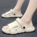 Men’s Shoes New Summer Outdoor Wear Shit Stepping Couple Sports Slippers Men's Non Slip Dual Purpose Beach Shoes_vogvips.com