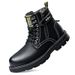 European Warm Series Martin Fashion British Style Versatile Casual Korean Version Shoes Trendy Winter New Workwear Genuine Leather Mid-top_vogvips.com