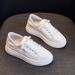 2026 Summer New Genuine Leather White Sneakers For Women, Flat, Breathable, Casual, Versatile, Student, Factory Direct_vogvips.com
